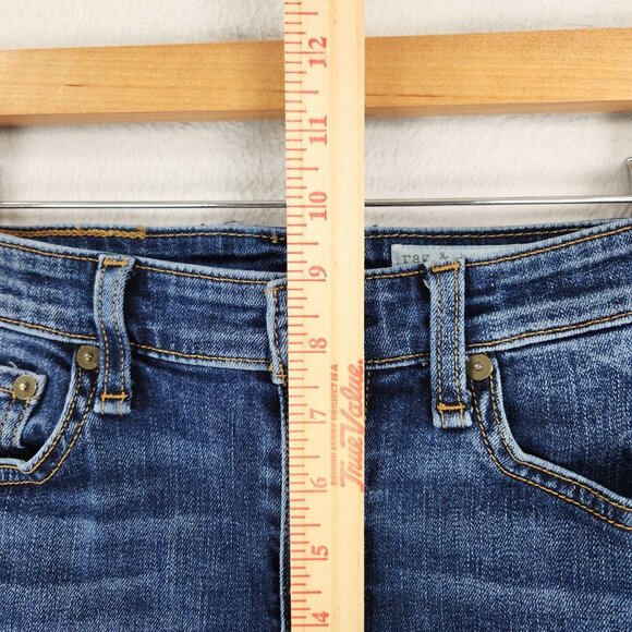 Rag and Bone Jeans Womens 27 Blue Skinny Leg Mid Rise Ankle Stretch Casual Denim - Picture 4 of 12